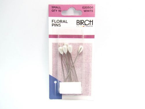 Great value Floral Pins- Small- White- Pack of 10 available to order online Australia