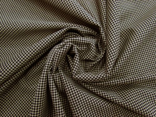 Great value Checkered Cotton Blend Jersey- Beige / Black #5132 available to order online Australia