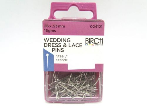 Great value Wedding Dress & Lace Pins- Steel- 26x.53mm- 15g Pack available to order online Australia