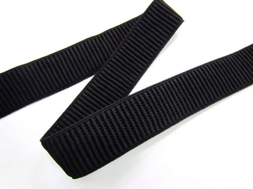 Great value 25mm Ribbed Elastic- Black available to order online Australia
