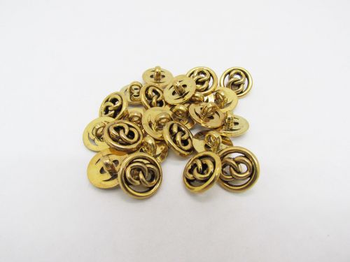 Great value 15mm Button- FB509 Gold available to order online Australia