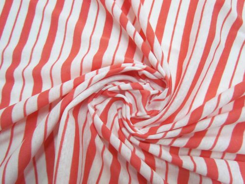 Great value Double Stripe Lightweight Ribbed Jersey- Grapefruit #5195 available to order online Australia
