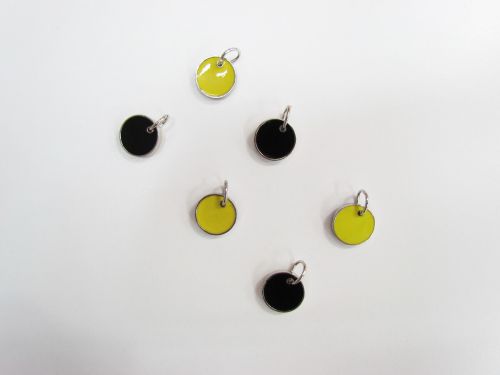 Great value Double Sided Zip Pull Pendant- Black / Yellow RW322- Pack of 6 available to order online Australia