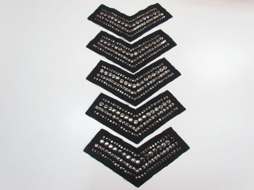 Great value Iron On Silver Studded Embellishment RW565- 4pk available to order online Australia