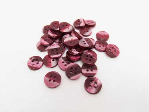 11mm Button- FB574 Pink