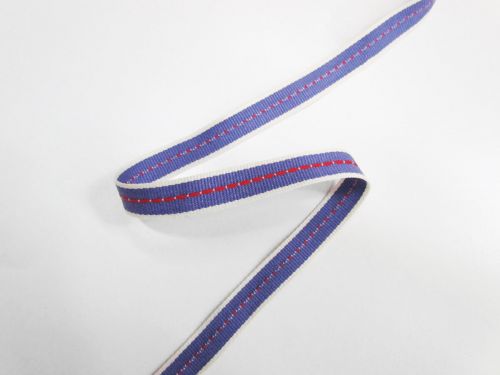 Great value 12mm Road Stripe Grosgrain Ribbon- Deep Periwinkle #T180 available to order online Australia