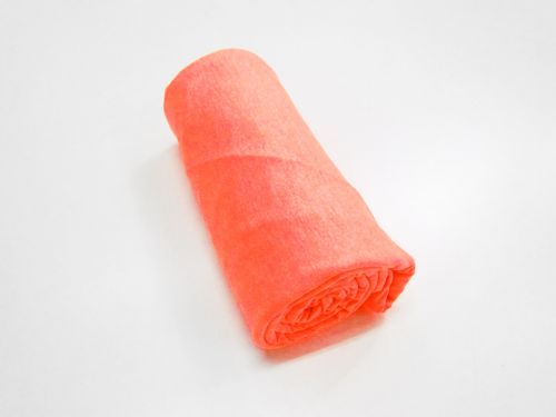 Great value 1m Mini Roll Remnant-Active Matte Spandex- Shocking Orange Marle available to order online Australia