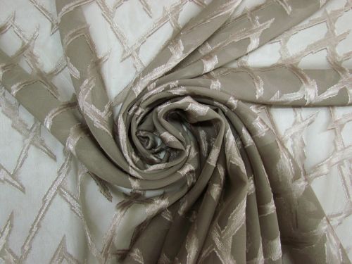 Great value Lightning Strike Chiffon- Taupe #5261 available to order online Australia