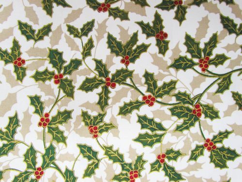 Great value Jolly Holly Cotton- Ivory available to order online Australia