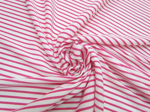 Great value Stripe Interlock Jersey- Lively Pink #5295 available to order online Australia