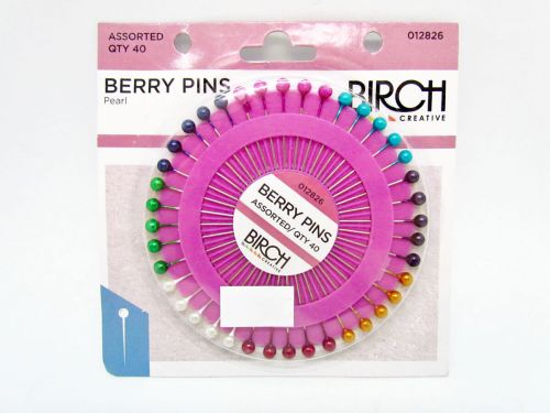 Great value Berry Pins- Pearl- Assorted- Pack of 40 available to order online Australia