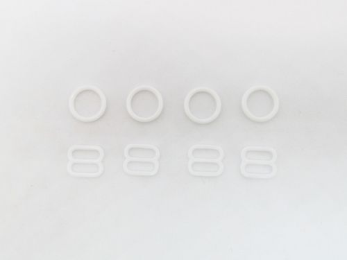 Great value 10mm Lingerie Strap Kit- White- 8pcs- RW664 available to order online Australia