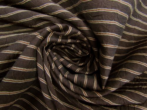 Great value Forest Stripe Viscose Blend Crinkle Shirting #9664 available to order online Australia