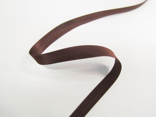 Great value 9mm Satin Bias Binding- Brown #T198 available to order online Australia