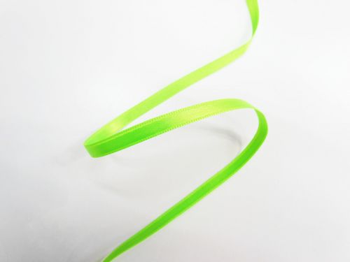 Great value 6mm Double Faced Satin Ribbon- Neon Green #T214 available to order online Australia