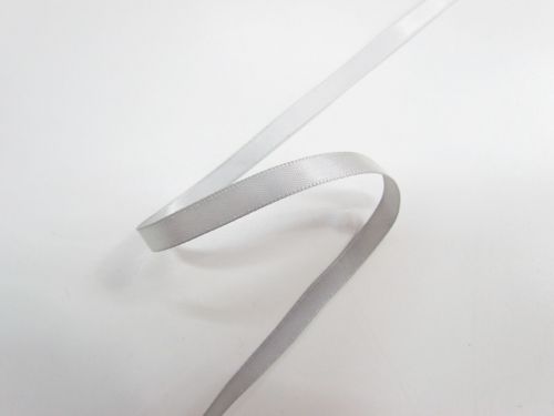 Great value 6mm Double Faced Satin Ribbon- Grey #T224 available to order online Australia
