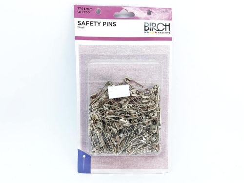 Great value Safety Pins- Silver- 27mm & 37mm - Pack of 200 available to order online Australia