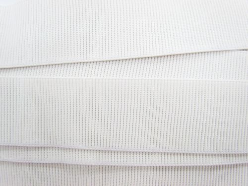 Great value Budget Elastic- 50mm Ribbed- White available to order online Australia