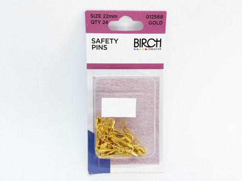 Great value Safety Pins- Gold- 22mm- Pack of 24 available to order online Australia