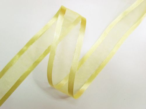 Great value 38mm Satin Edge Organza Ribbon- Lemon available to order online Australia