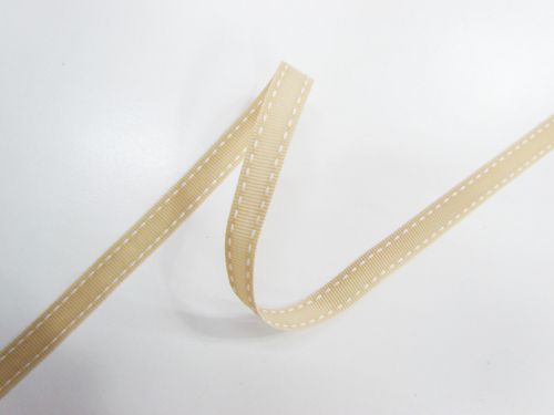 Great value Stitch Ribbon 10mm- Taupe / White available to order online Australia