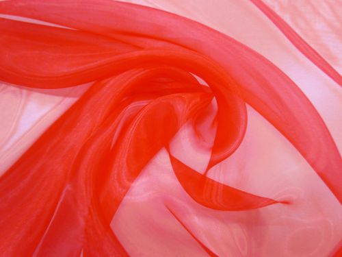 Great value Glass Organza- Red available to order online Australia