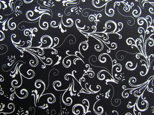 Great value Night & Day Cotton- Jewelled Scroll- Black/White #890 available to order online Australia