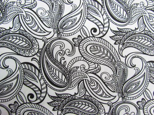 Great value Night & Day Cotton- Paisley White/Black #299 available to order online Australia