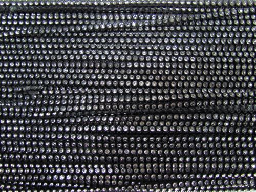 Great value 5mm Diamante Chain Trim- Black/Silver #842 available to order online Australia