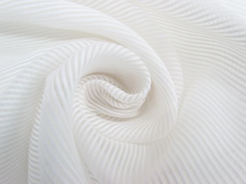Great value Silk Self Stripe Organza- White Candy #9766 available to order online Australia