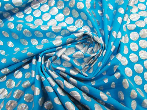 Great value Disco Dot Spandex- Blue #7343 available to order online Australia
