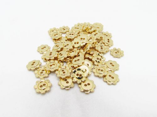 11mm Button- FB608 Gold