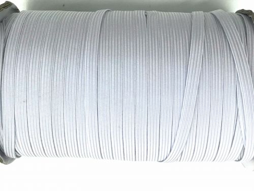 Great value 6mm Braided Elastic- Cool White #1012M available to order online Australia