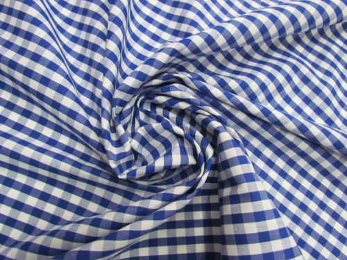 Great value 6mm Gingham Cotton- Royal Blue #5561 available to order online Australia