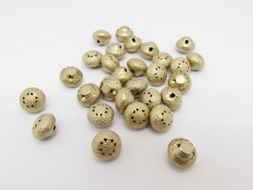 11mm Button- FB629 Gold