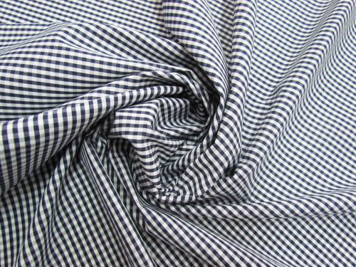 Great value 3mm Gingham Cotton- Navy #5573 available to order online Australia