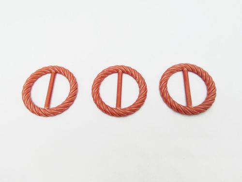 Great value 39mm Coral Round Rope Buckles RW585- Pack of 3  available to order online Australia