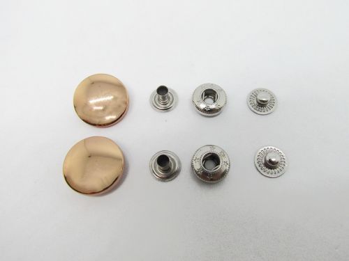 Great value 19mm Rose Gold Press Stud Buttons RW560- Pack of 2 available to order online Australia