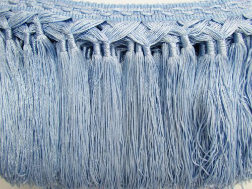 Great value 210mm Tassel Trim- Sky #861 available to order online Australia