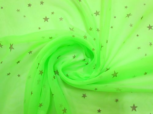 Great value Super Star Chiffon- Fluro Green #5660 available to order online Australia