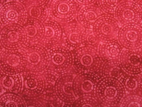 Great value Batik Cotton- Mini Dashed Circles- Rose available to order online Australia