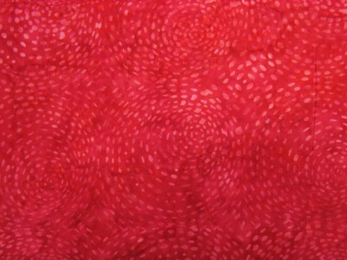 Great value Batik Cotton- Dashed Circles- Strawberry available to order online Australia
