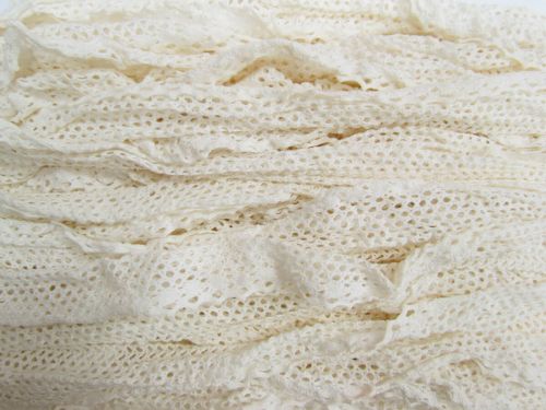 Great value 45m Cotton Stretch Net Lace Trim- White #927 available to order online Australia