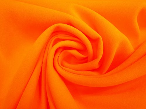 Great value Satin Back Crepe- Electric Orange #10059 available to order online Australia