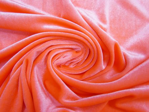 Great value Stretch Velvet- Peachy Neon #10065 available to order online Australia