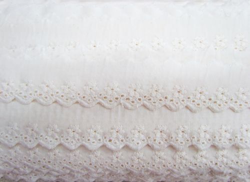 Great value 30m Roll of Flower Girl Broderie Trim available to order online Australia