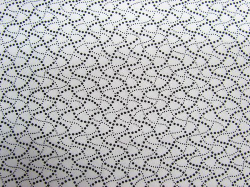 Great value Dot Waves Cotton- White / Black (Night & Day) available to order online Australia