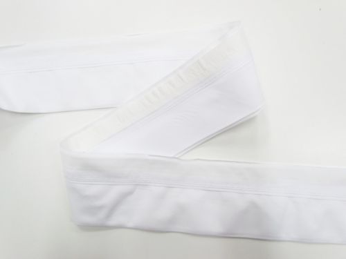 Great value 25m Roll of 80mm Designer Waistband Facing- White #203 available to order online Australia