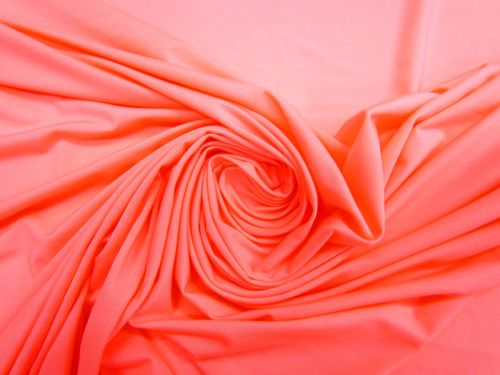 Great value Sheer Spandex Lining- Neon Salmon #10152 available to order online Australia