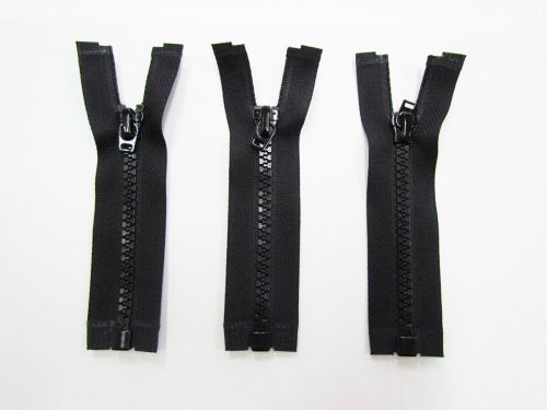 Great value Zipper Bundle- Chunky Closed End- 8cm Black- Pack of 3 available to order online Australia